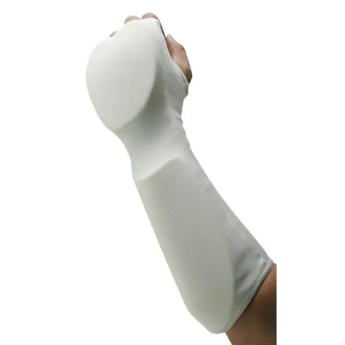 Cloth Combination Hand Fist/Forearm Guards Taekwondo Martial Arts MMA Forearm Protective Gear Protector for Sparring (White Child Small)