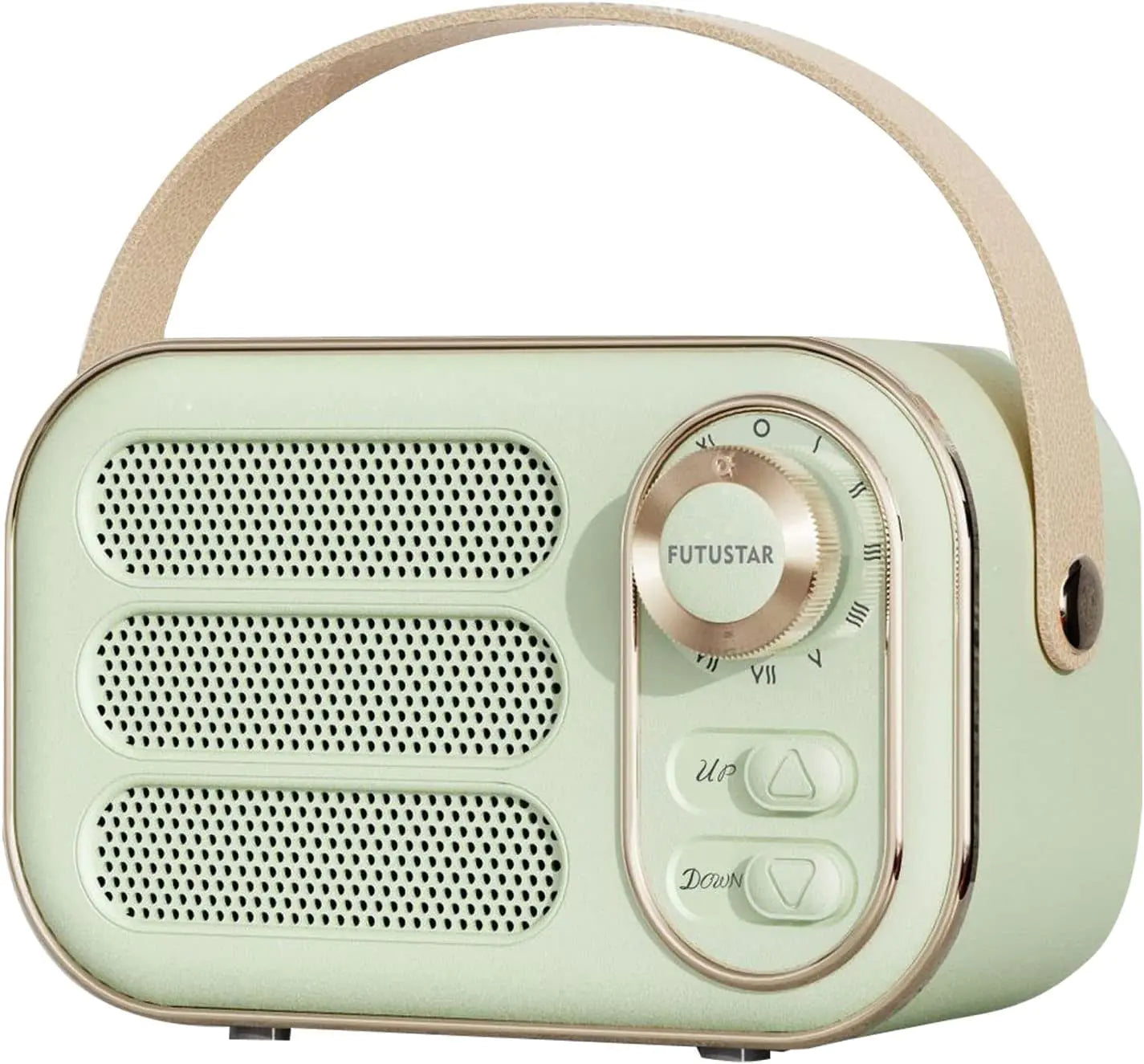 Anliato Retro Bluetooth Speaker Vintage Portable Wireless Bluetooth Speakers with Loud Volume Bluetooth 5.0 Support TF Card U Disk AUX Input Old Style for Kitchen Bedroom Home Office Outdoor (Green)