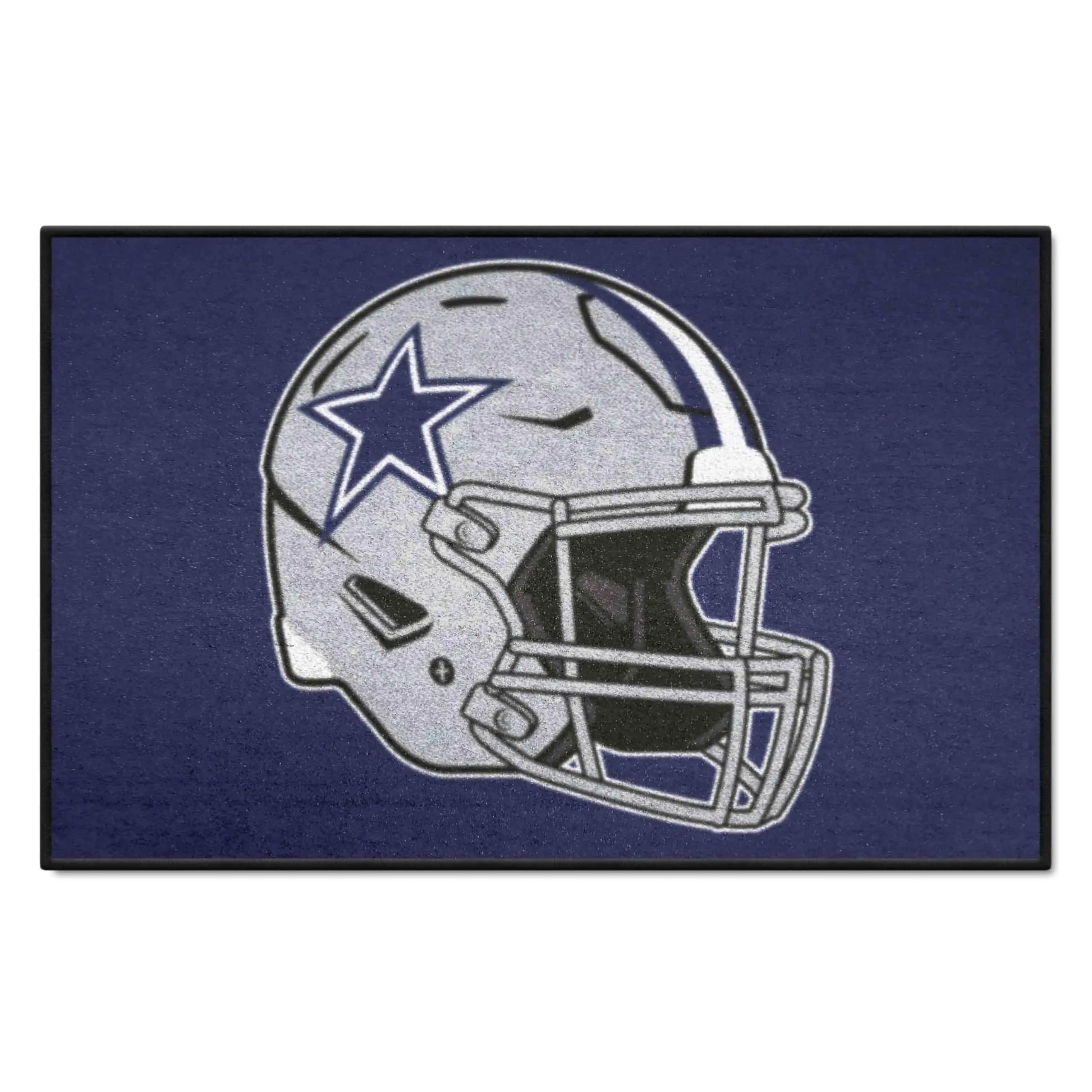 FANMATS 5727 Dallas Cowboys Starter Accent Rug - 19in. x 30in. | Sports Fan Home Decor Rug and Tailgating Mat - Cowboys Helmet Logo