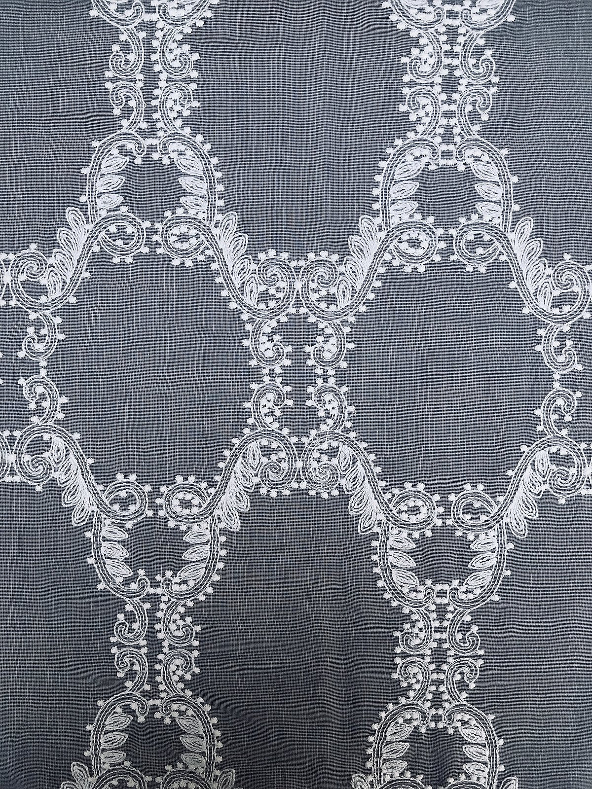 ML19151 Krystal Clear Geometric Sheer Curtain