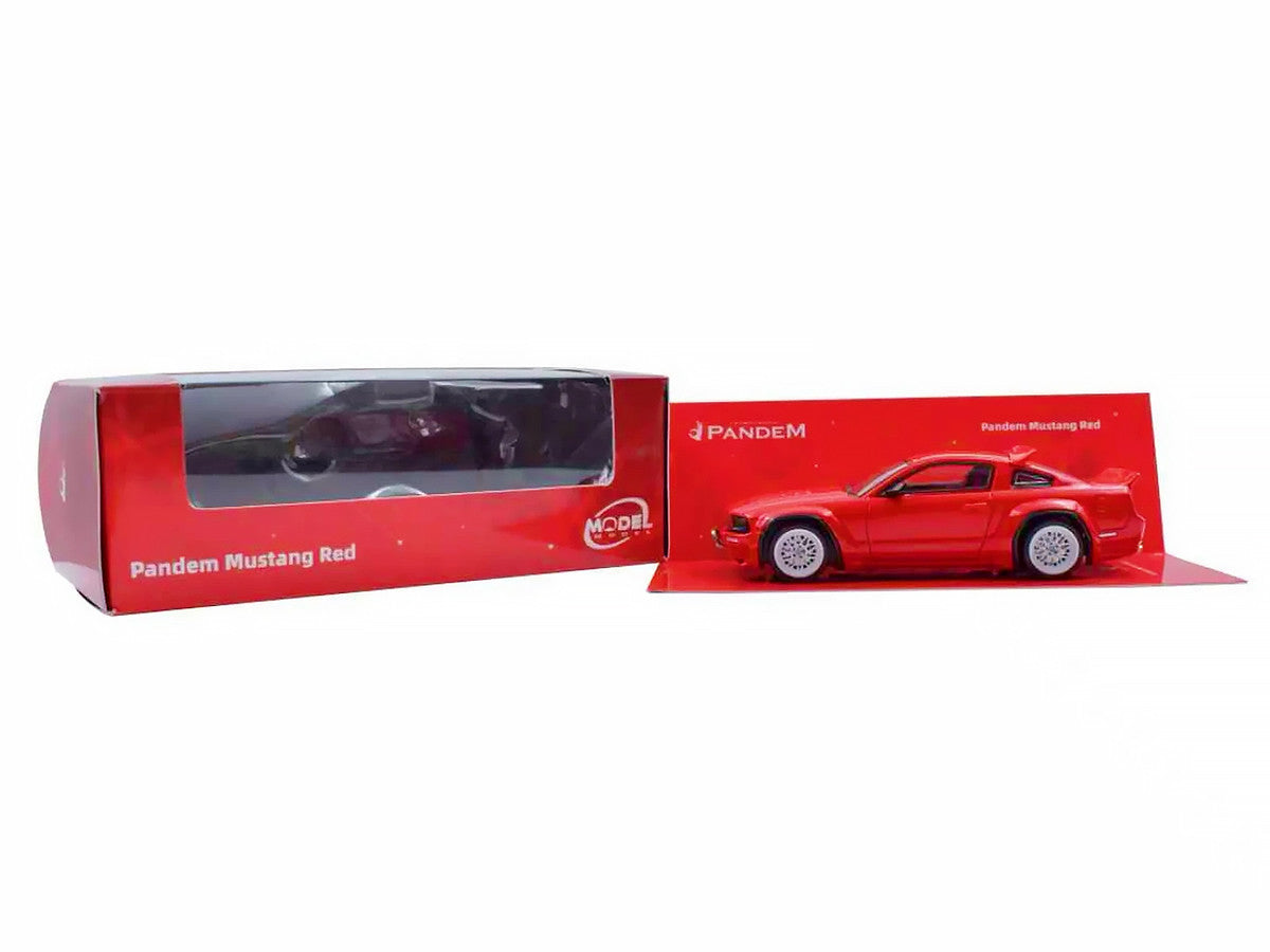 Pandem Mustang Red 1/64 Diecast Model Car by Model Model-1