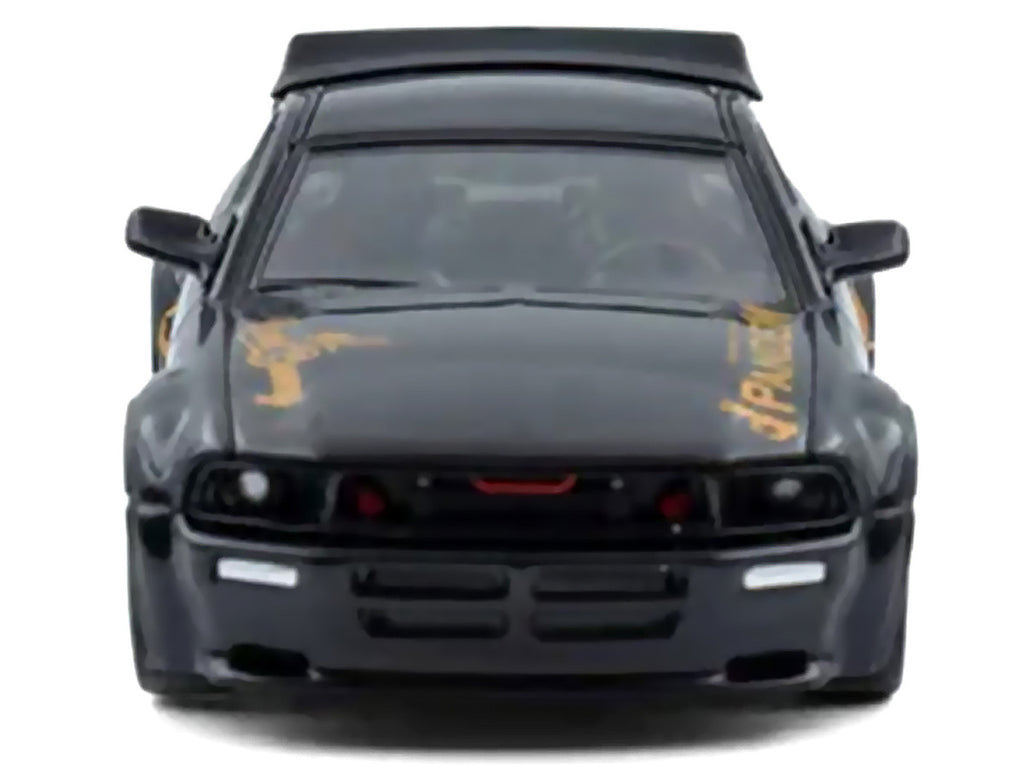Pandem Mustang Black with Gold Graphics 1/64 Diecast Model Car by Model Model-2