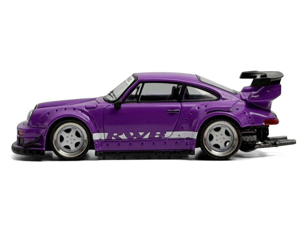 RWB 930 Purple with White Stripes 1/64 Diecast Model Car by Model Model-2