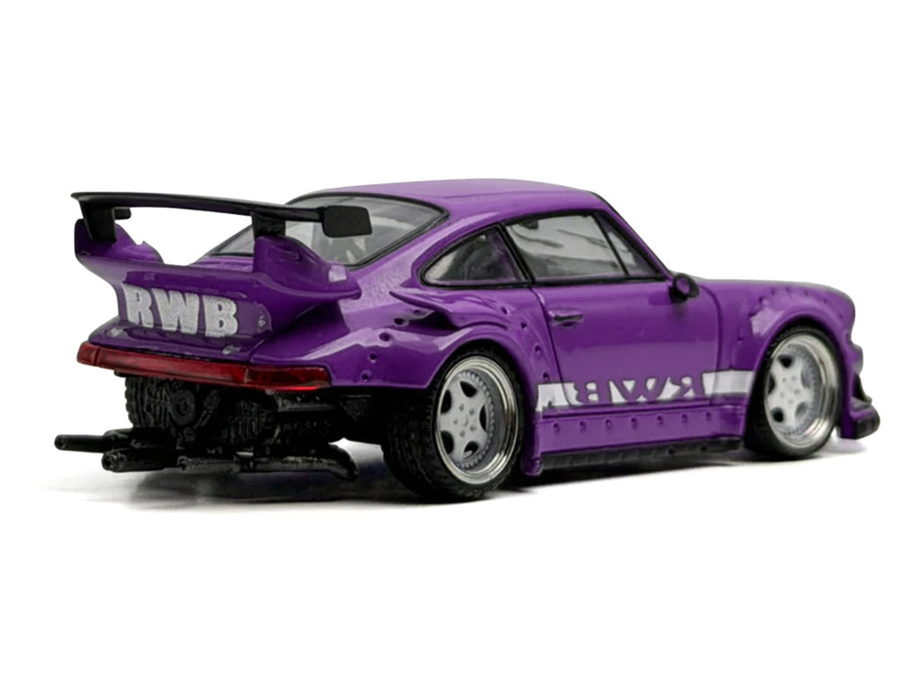 RWB 930 Purple with White Stripes 1/64 Diecast Model Car by Model Model-0