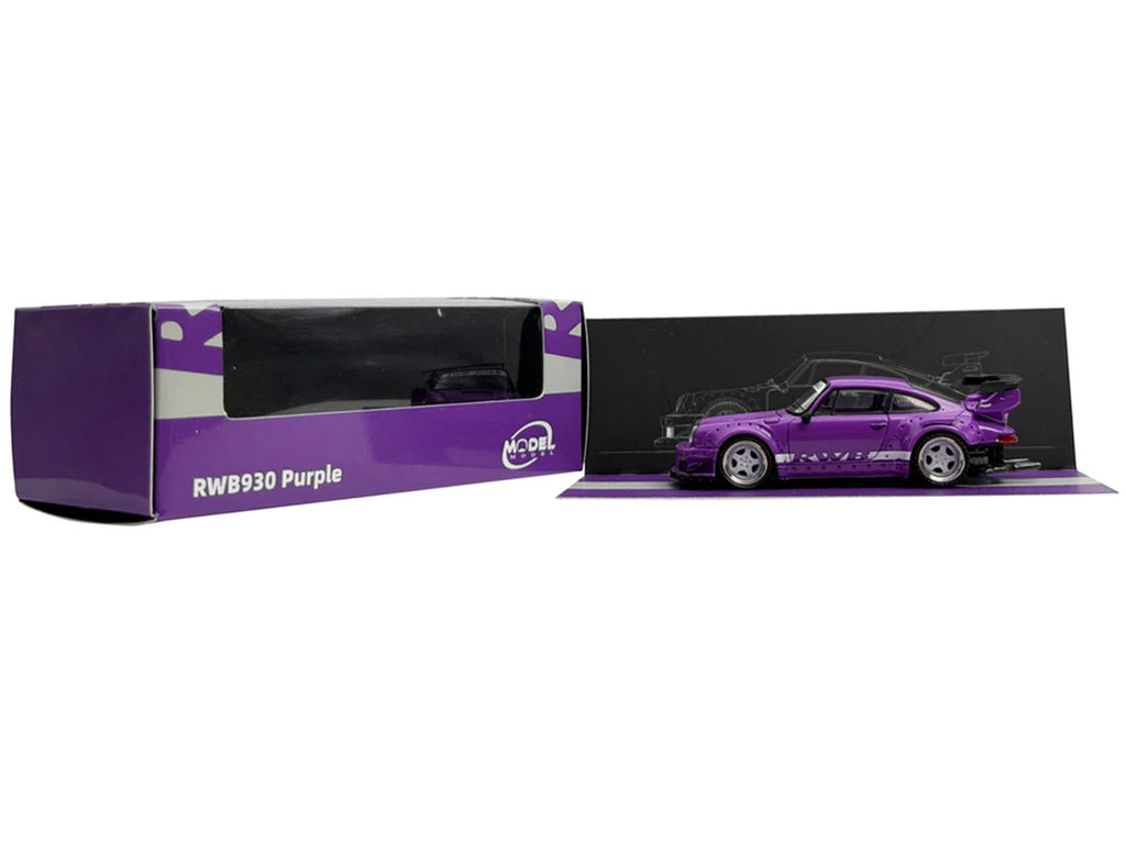 RWB 930 Purple with White Stripes 1/64 Diecast Model Car by Model Model-3