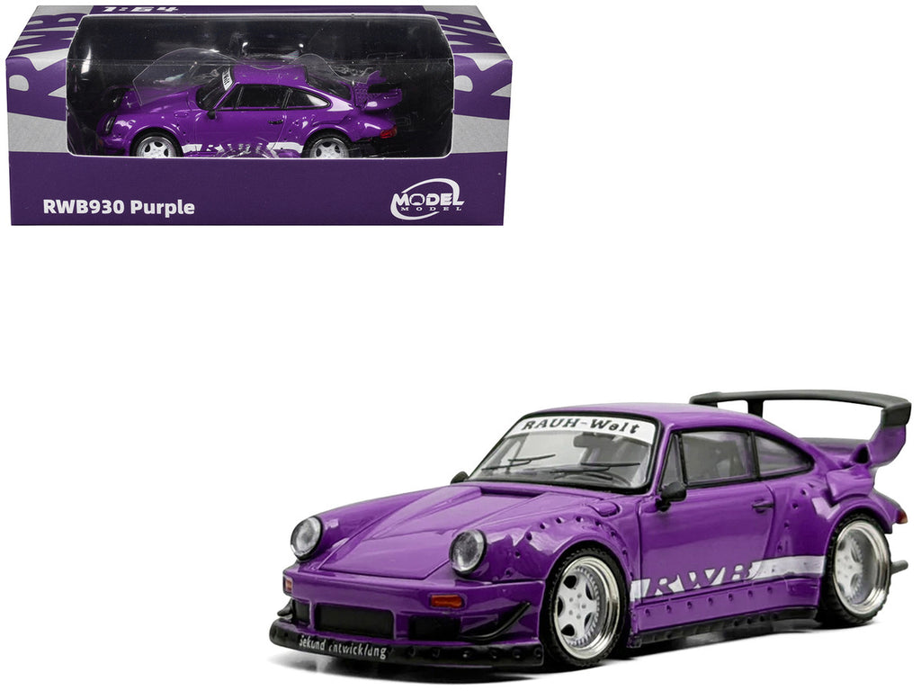 RWB 930 Purple with White Stripes 1/64 Diecast Model Car by Model Model-4