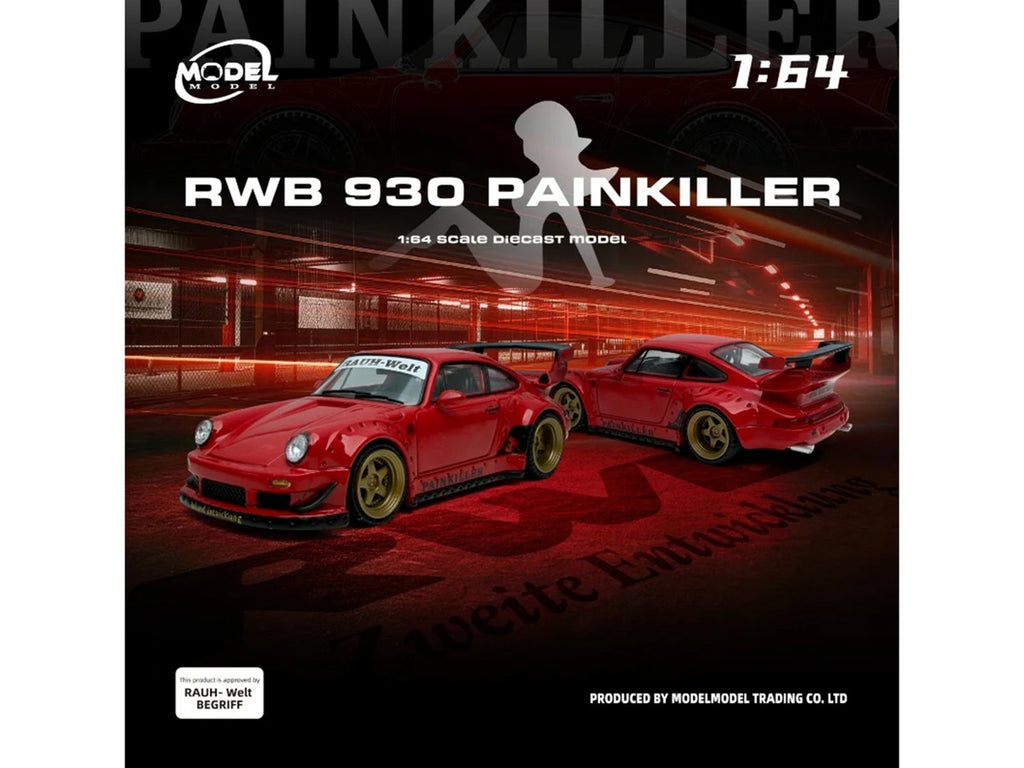 RWB 930 "Painkiller" Red 1/64 Diecast Model Car by Model Model-1