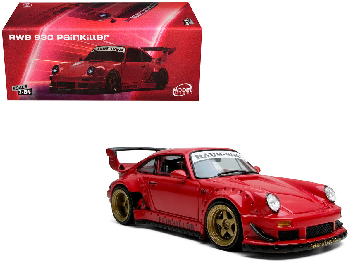 RWB 930 "Painkiller" Red 1/64 Diecast Model Car by Model Model-4