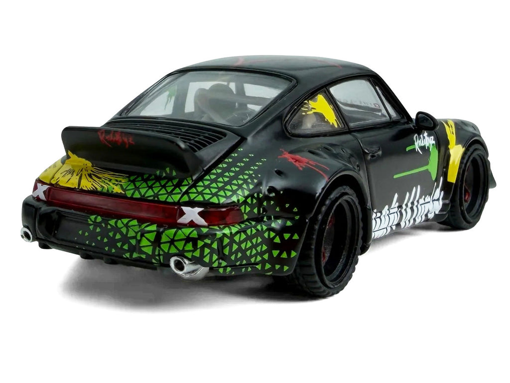 RWB 964 "Kimera-Rough World" Black with Graphics 1/64 Diecast Model Car by Model Model-2