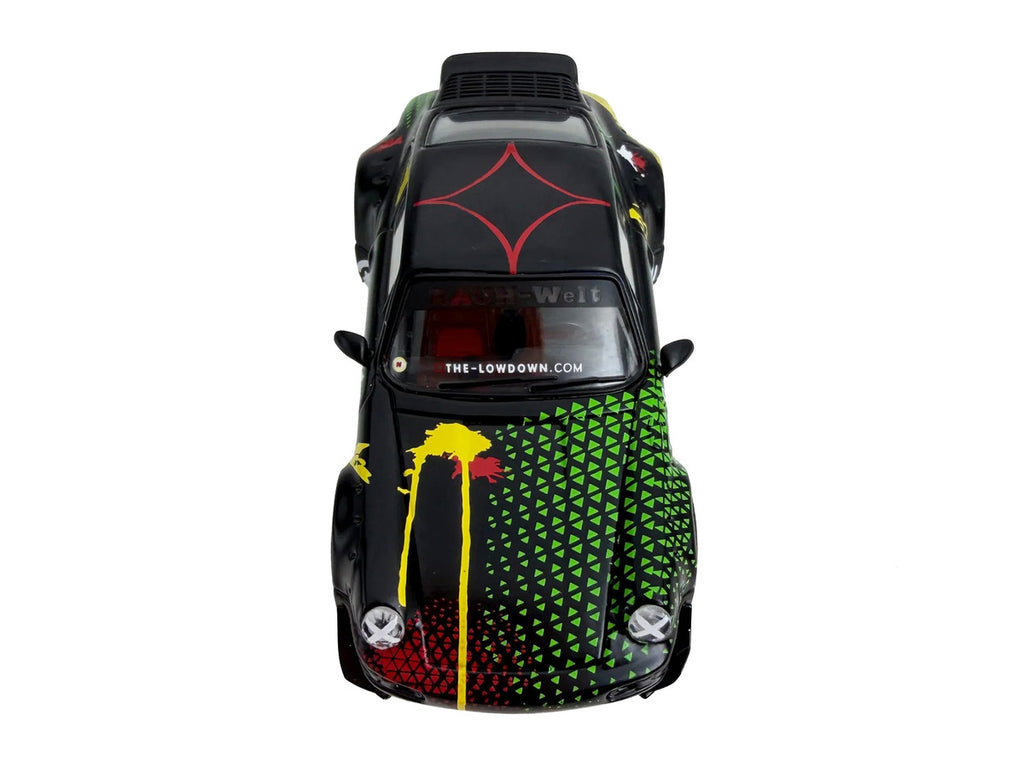 RWB 964 "Kimera-Rough World" Black with Graphics 1/64 Diecast Model Car by Model Model-0