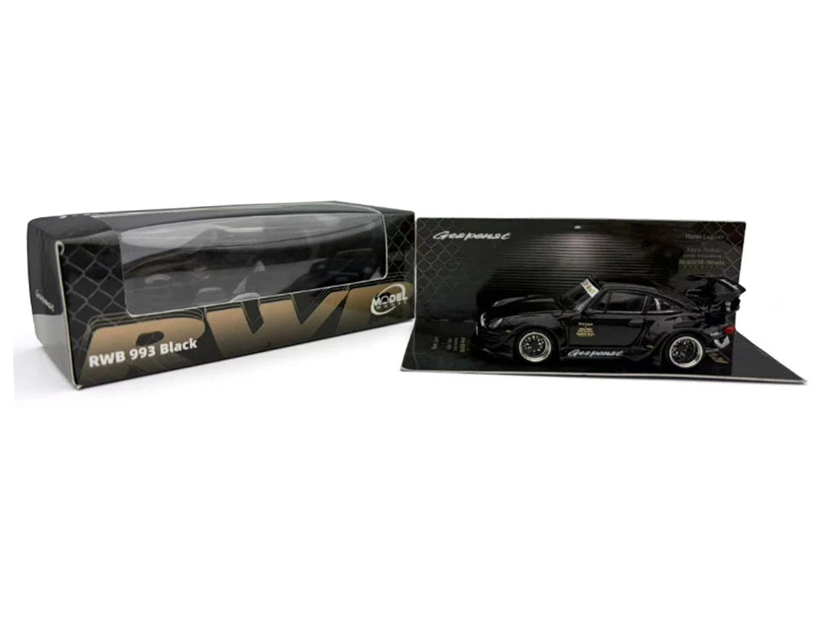 RWB 993 "Gespenst" Black 1/64 Diecast Model Car by Model Model-2