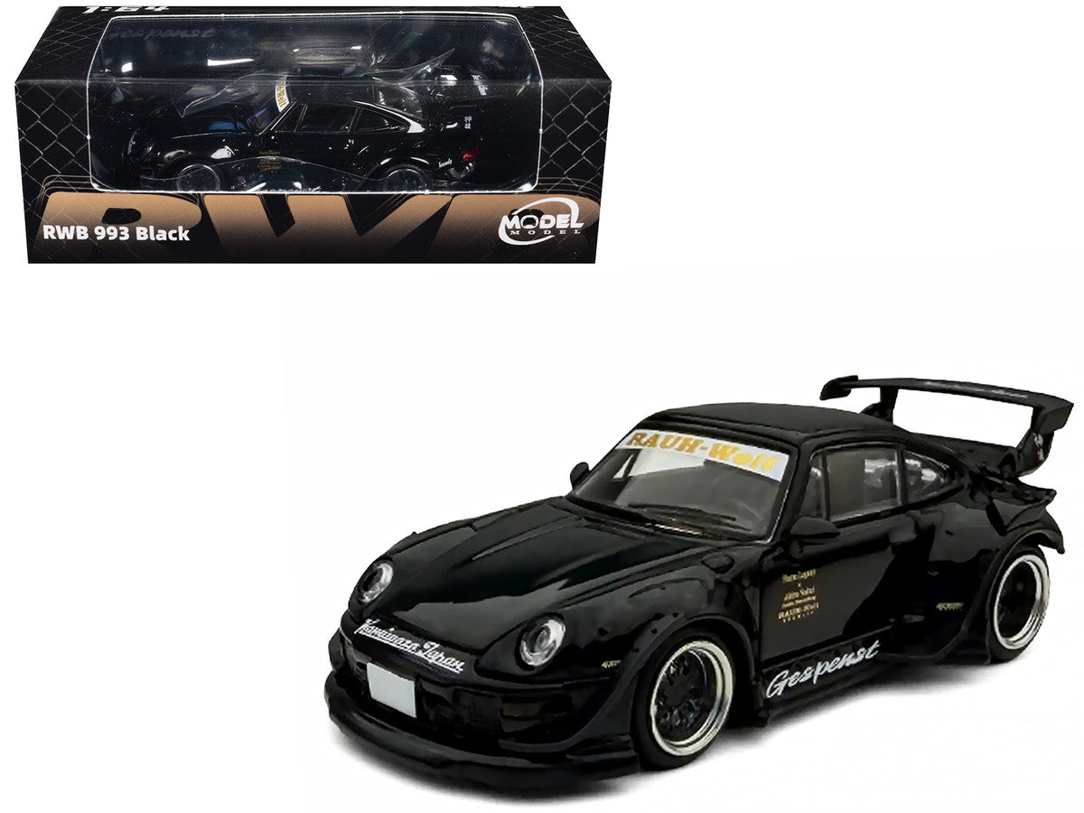 RWB 993 "Gespenst" Black 1/64 Diecast Model Car by Model Model-4