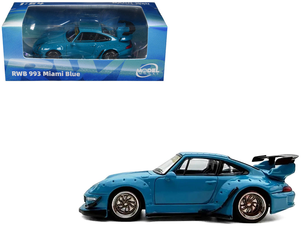 RWB 993 Miami Blue 1/64 Diecast Model Car by Model Model-0