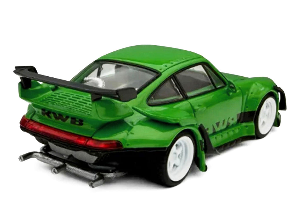 RWB 993 Green with Black Stripes 1/64 Diecast Model Car by Model Model-3