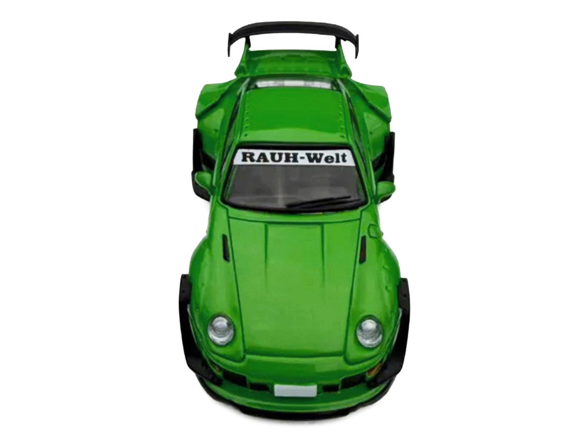 RWB 993 Green with Black Stripes 1/64 Diecast Model Car by Model Model-2