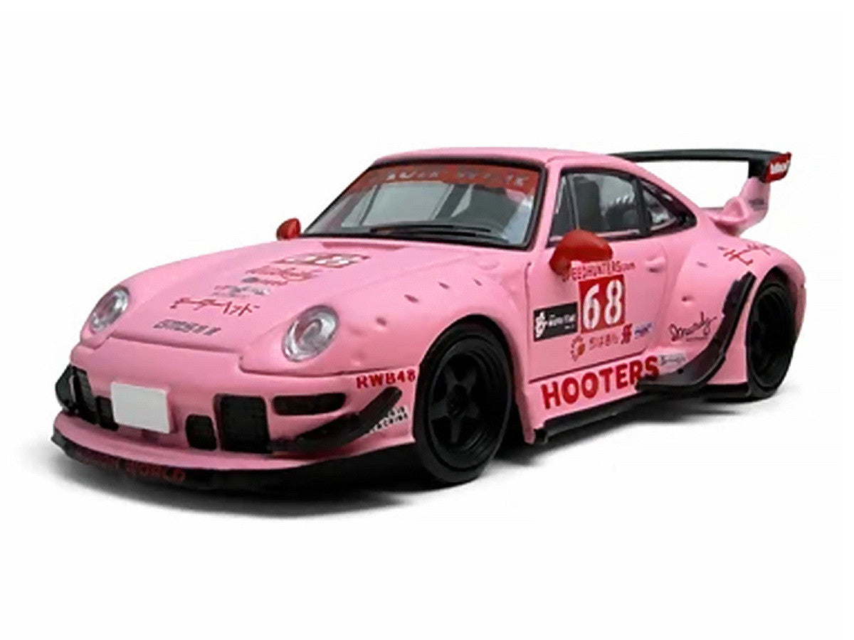 RWB 993 #68 "Hooters" Matt Pink 1/64 Diecast Model Car by Model Model-1