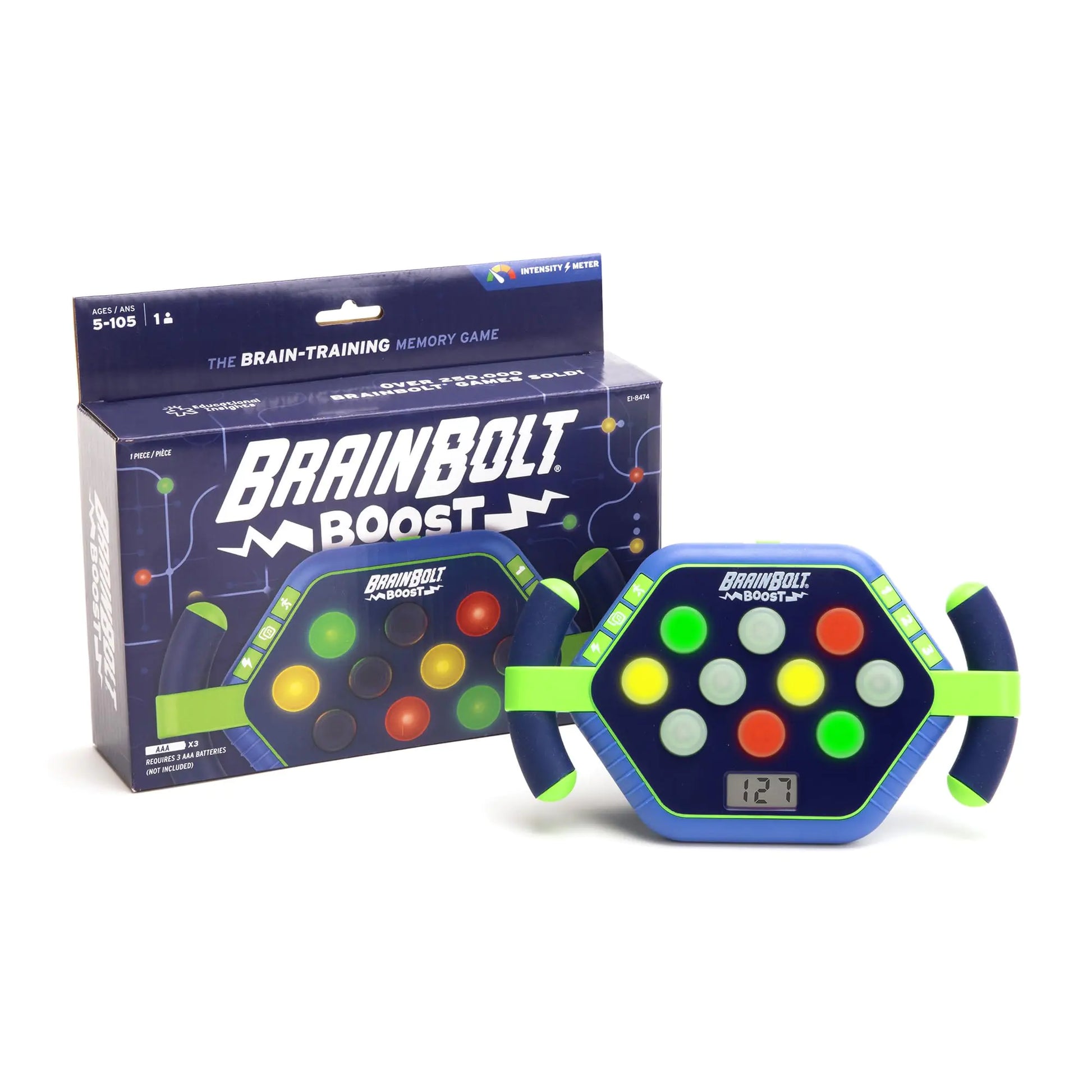 Educational Insights BrainBolt® Boost - Memory Brain Game Includes 3 Game Modes For 1 Player Gift for Ages 5+