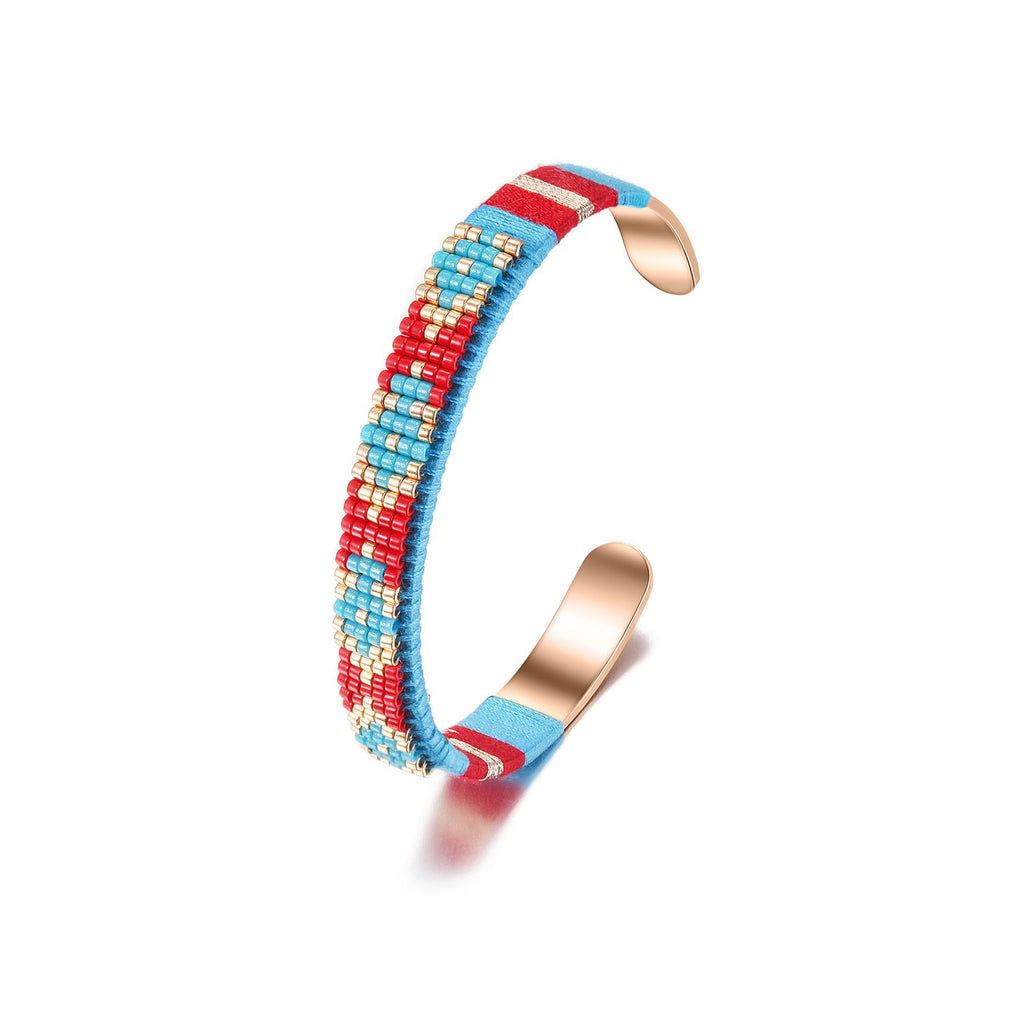 Woven Beaded Bangle