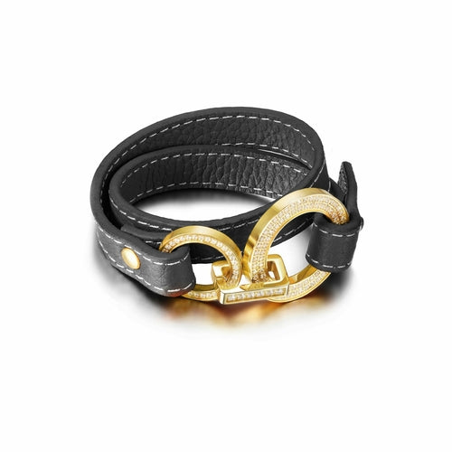 Double Tour Genuine Leather bracelet
