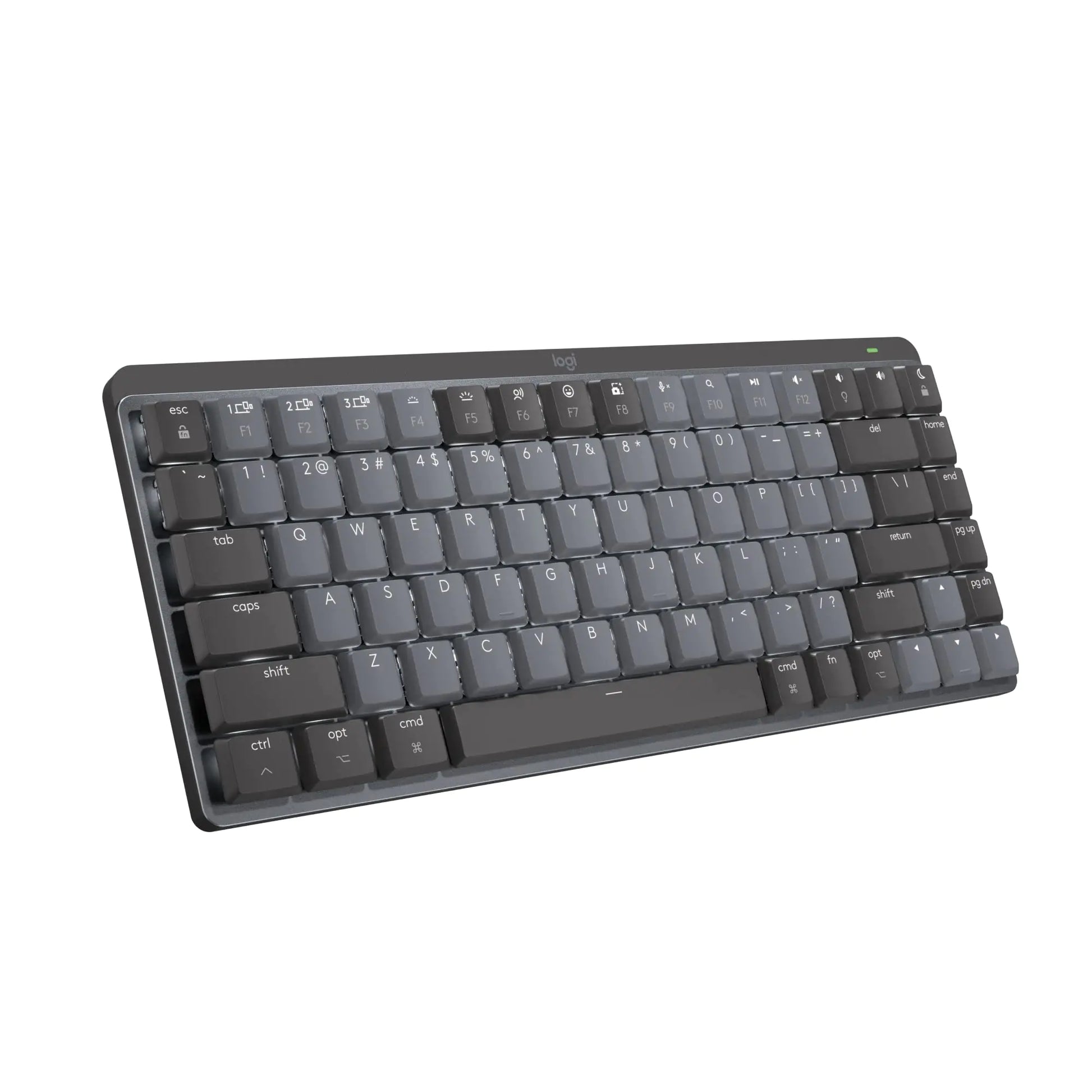 Logitech MX Mechanical Mini Illuminated Keyboard Low-Profile Switches Tactile Quiet Keys Bluetooth USB-C Apple iPad Space Grey (Renewed)