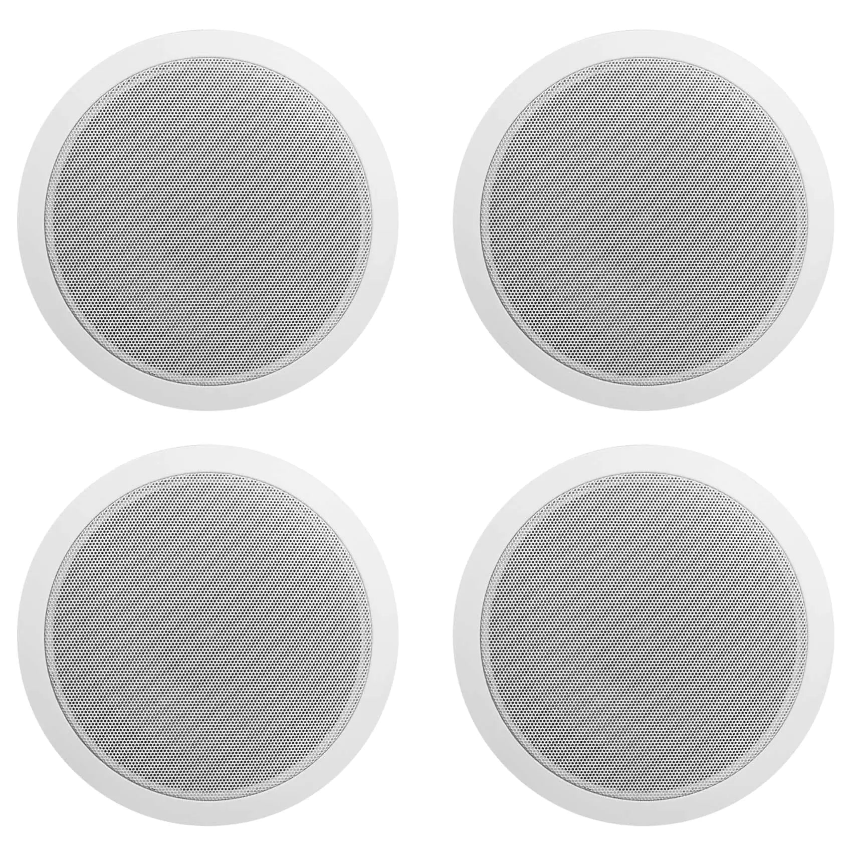 (4) Rockville CCL6T White 70V 6" Commercial Ceiling Speakers 4 Restaurant/Office