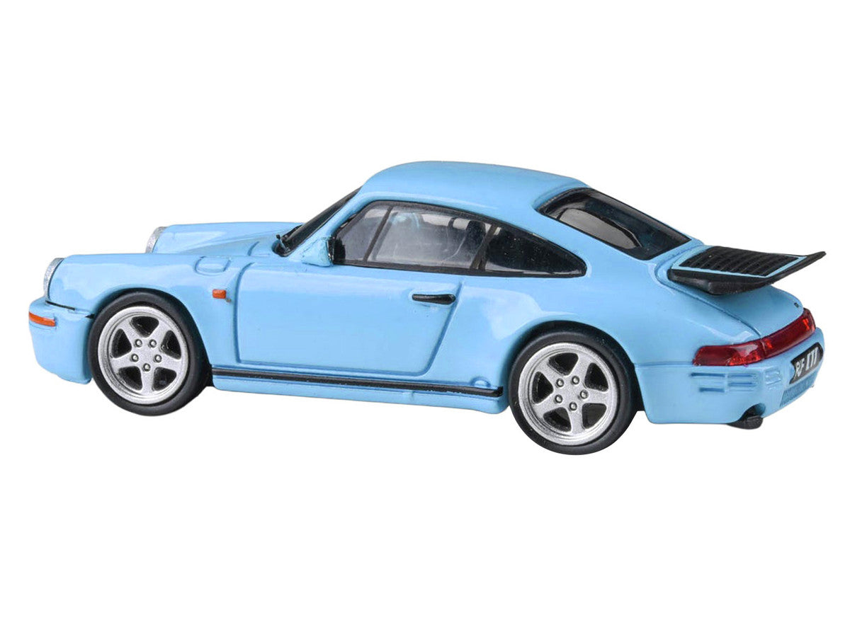 1987 RUF CTR Gulf Blue 1/64 Diecast Model Car by Paragon Models-2
