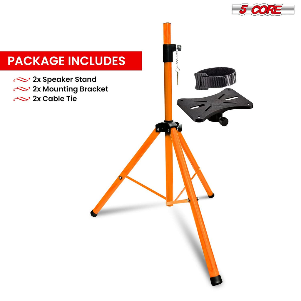 5 Core Speaker Stand Height Adjustable PA DJ Tripod Studio Monitor