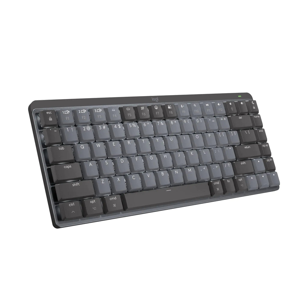 Logitech MX Mechanical Mini Illuminated Keyboard Low-Profile Switches Tactile Quiet Keys Bluetooth USB-C Apple iPad Space Grey (Renewed)