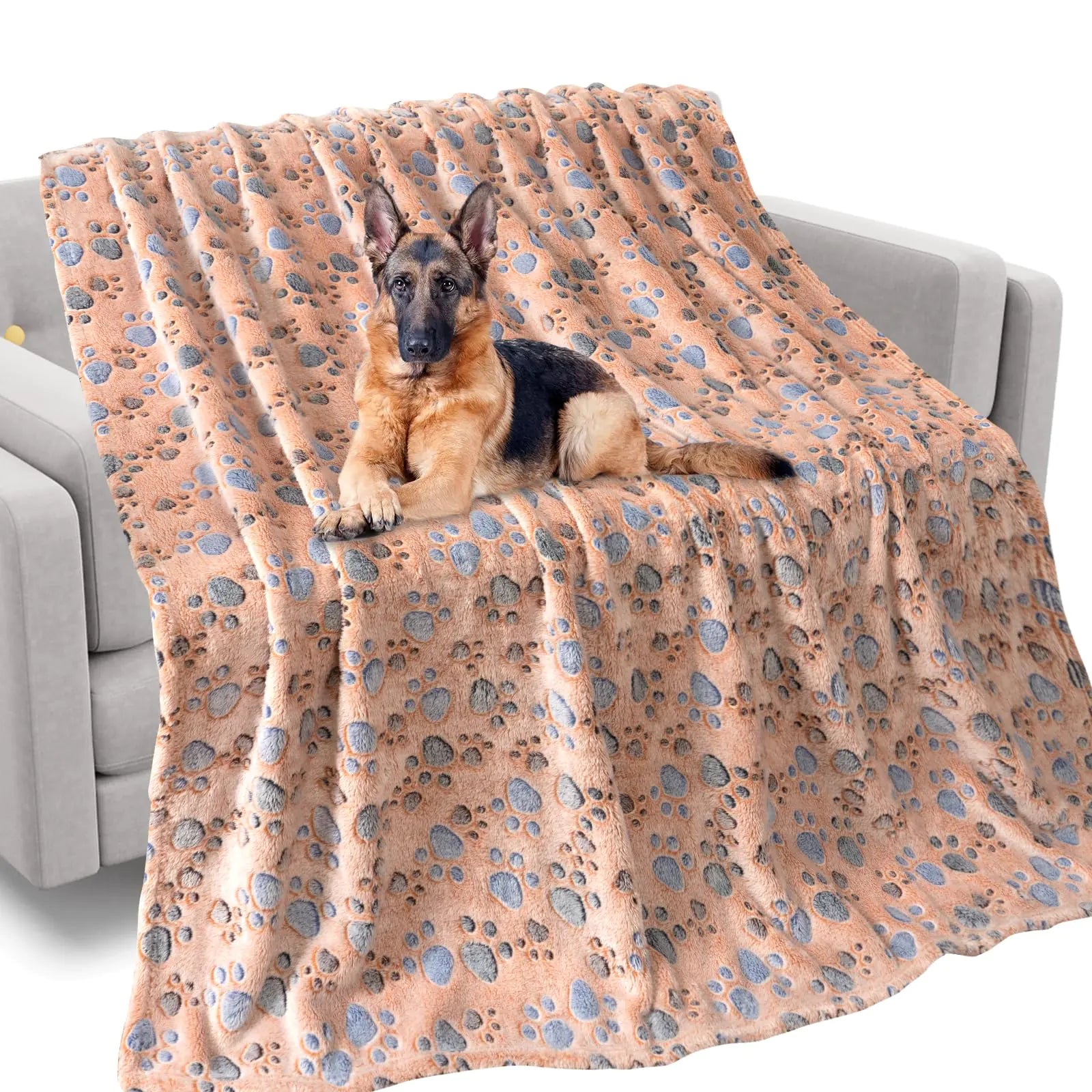 Rezutan Dog Blankets for Dogs Large Blanket Medium Blanket Dog Cat Soft Fuzzy Blankets WashableComfort FlannelFuzzy Soft Blankets for DogsPet BlanketReversible Cow Print60 x 50 inchBrown