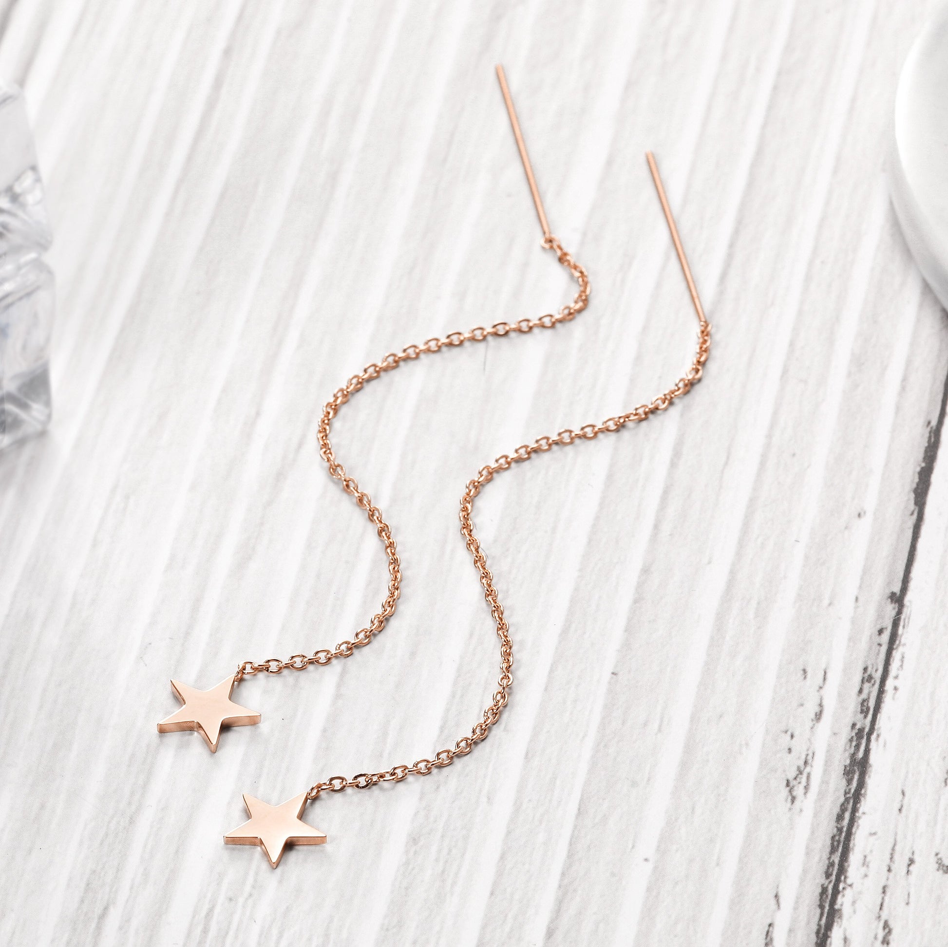 STAR THREADER EARRINGS