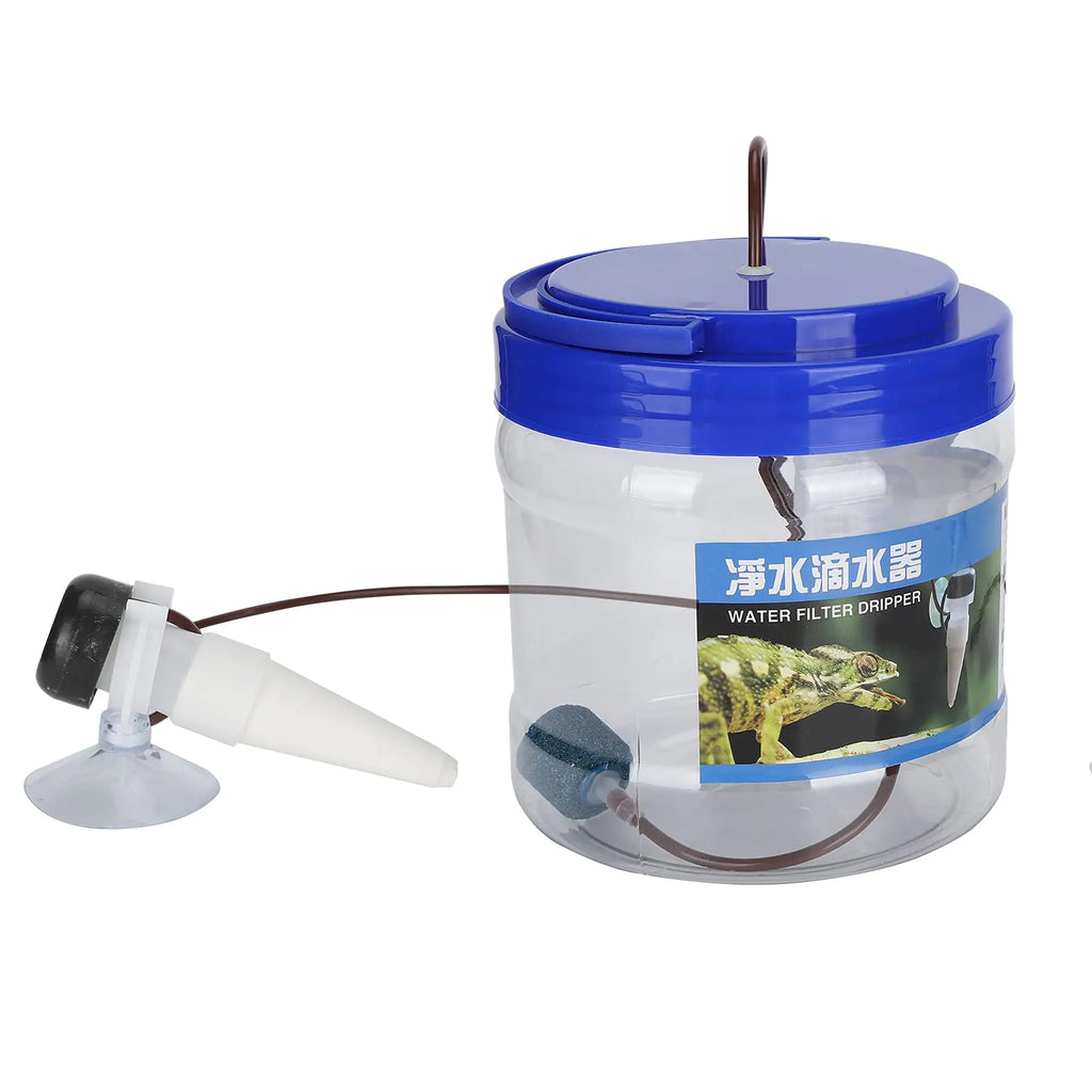 LAJS Reptile Water Dripper Drip Irrigation Tool Accessories 1300ML for Geckos/Lizards/ for Pet Home