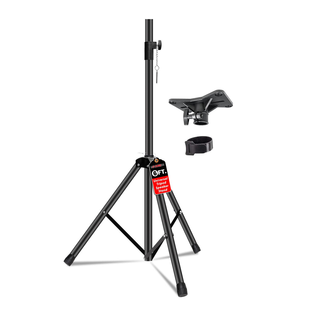 5 Core Speaker Stand Tripod Heavy Duty Adjustable Up to 72 Inch DJ