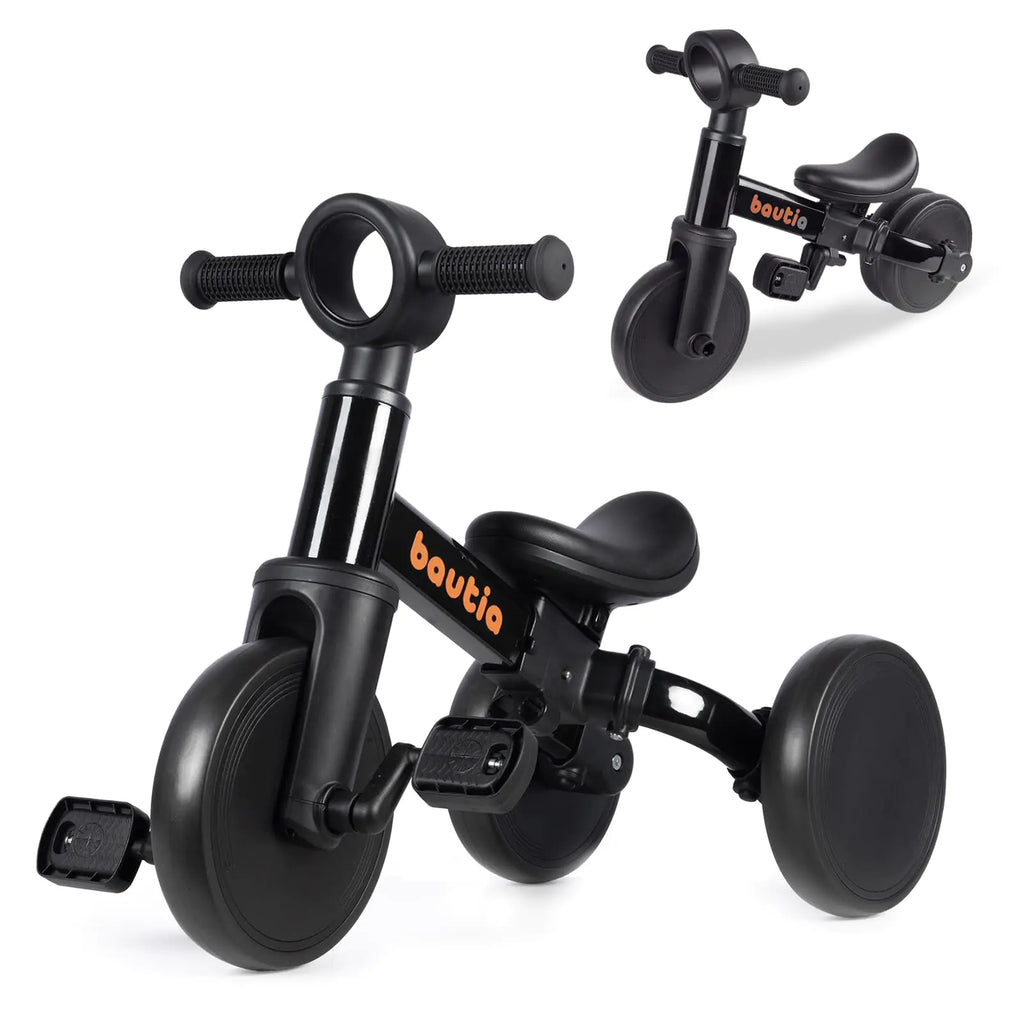 BAUTIA Tricycle for Toddlers 1-3 4 in 1 Baby Balance Bike 1 2 Year Old Boy Girl Birthday Gift Kids Bicycle Outdoor Toy with Removable Pedals