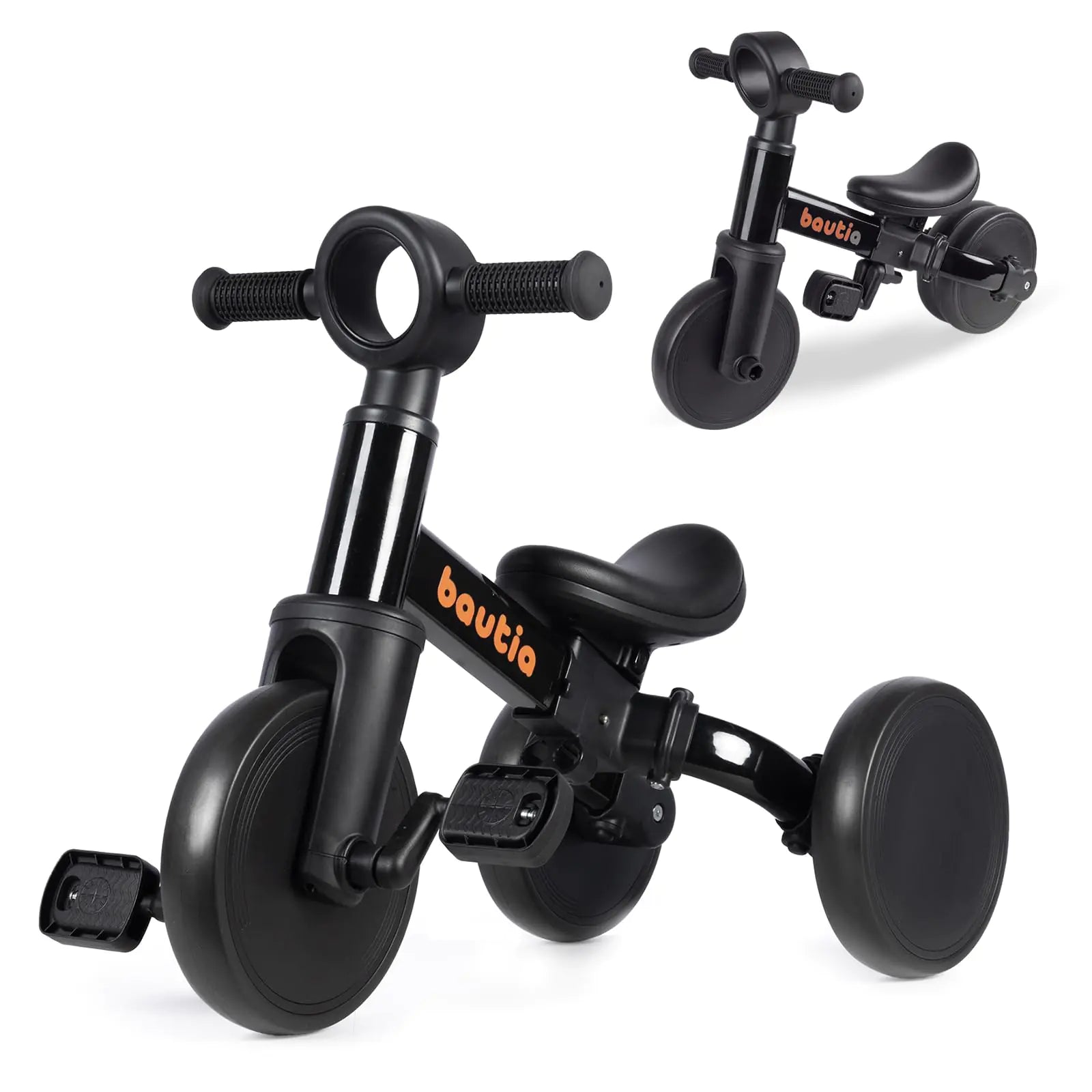 BAUTIA Tricycle for Toddlers 1-3 4 in 1 Baby Balance Bike 1 2 Year Old Boy Girl Birthday Gift Kids Bicycle Outdoor Toy with Removable Pedals