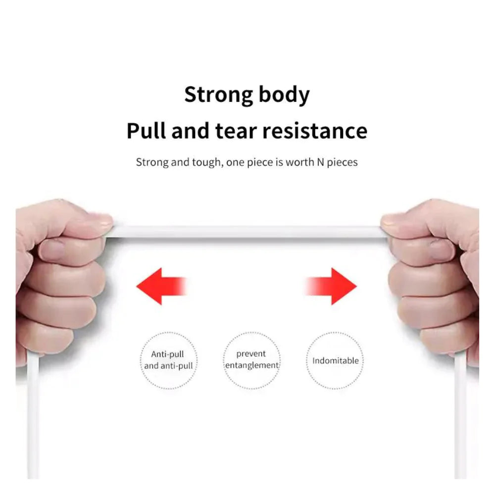 3 PACK White 10FT USB-C Cable Type C Charging Cords