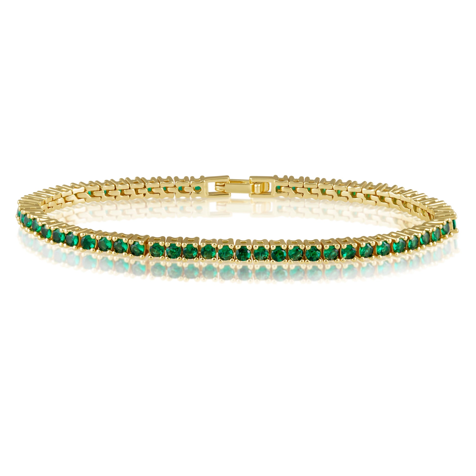 Karla Tennis Bracelet - Emerald