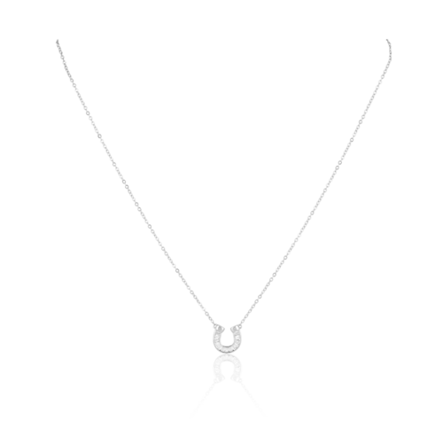 Off To The Races Horseshoe Necklace