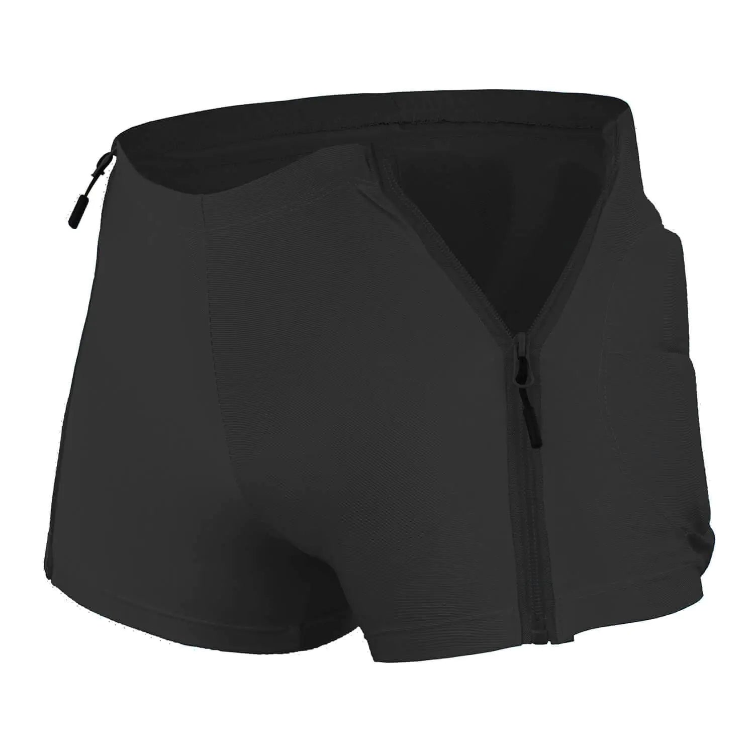Kids Padded Shorts-Zipper HIPS Protectection Gear for Snowing Ski SkatingYouth Chlidren 3D HIPS Pads for Butt Tailbone (US Alpha Medium Regular Black)
