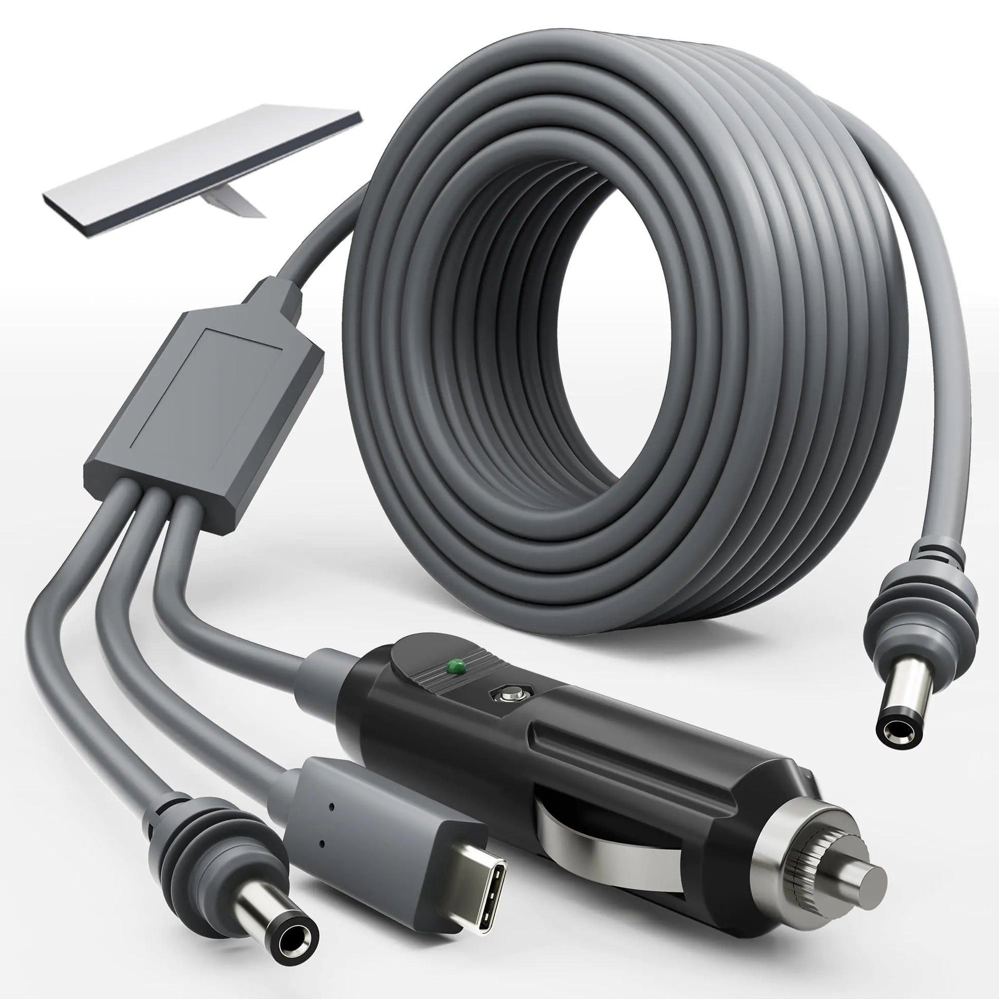 Starlink Mini 3 in 1 DC Power Cable 10FT 100W+ USB C 12-24V Cigarette Lighter Plug and DC Male Power Cable Cord for Starlink Mini Plug and Play Starlink Mini Accessories 3M