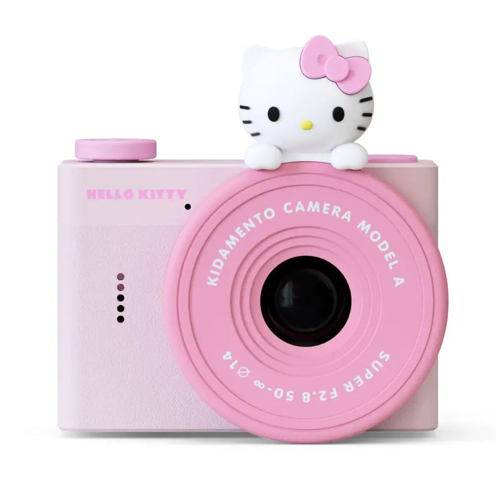 Hello Kitty Mini Kids Digital Camera & Video Camcorder by Kidamento 32GB Memory Card USB-C Adjustable Soft Strap Lanyard Scavenger Hunt Momento Book - Model A Hello Kitty