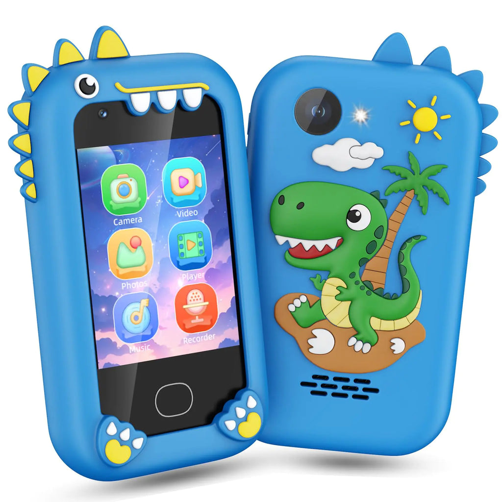Gocina Kids Smart Phone for Boys - Toy Phone for Kids Age 3-10 Toddler Play Smart Phone Toys with 2.8" Touchscreen Christmas Birthday Gift Toys for Kids 32G SD Card