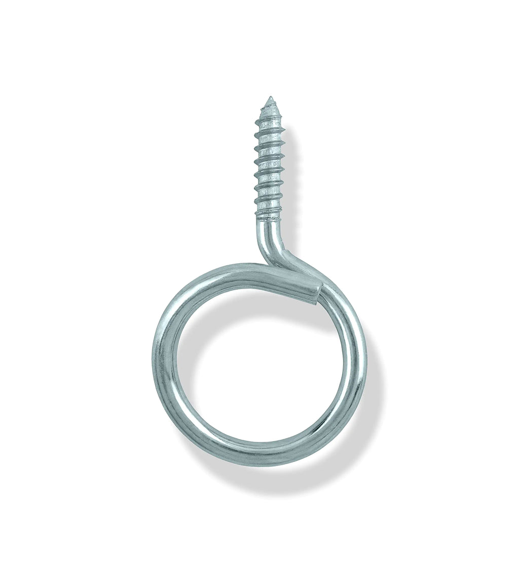 Prime Cable Management Cable & Wire Support Heavy Duty 1 1/4 Threaded Bridle Rings Wood Screw Cable Ring Hangers for Low Voltage Cable Management