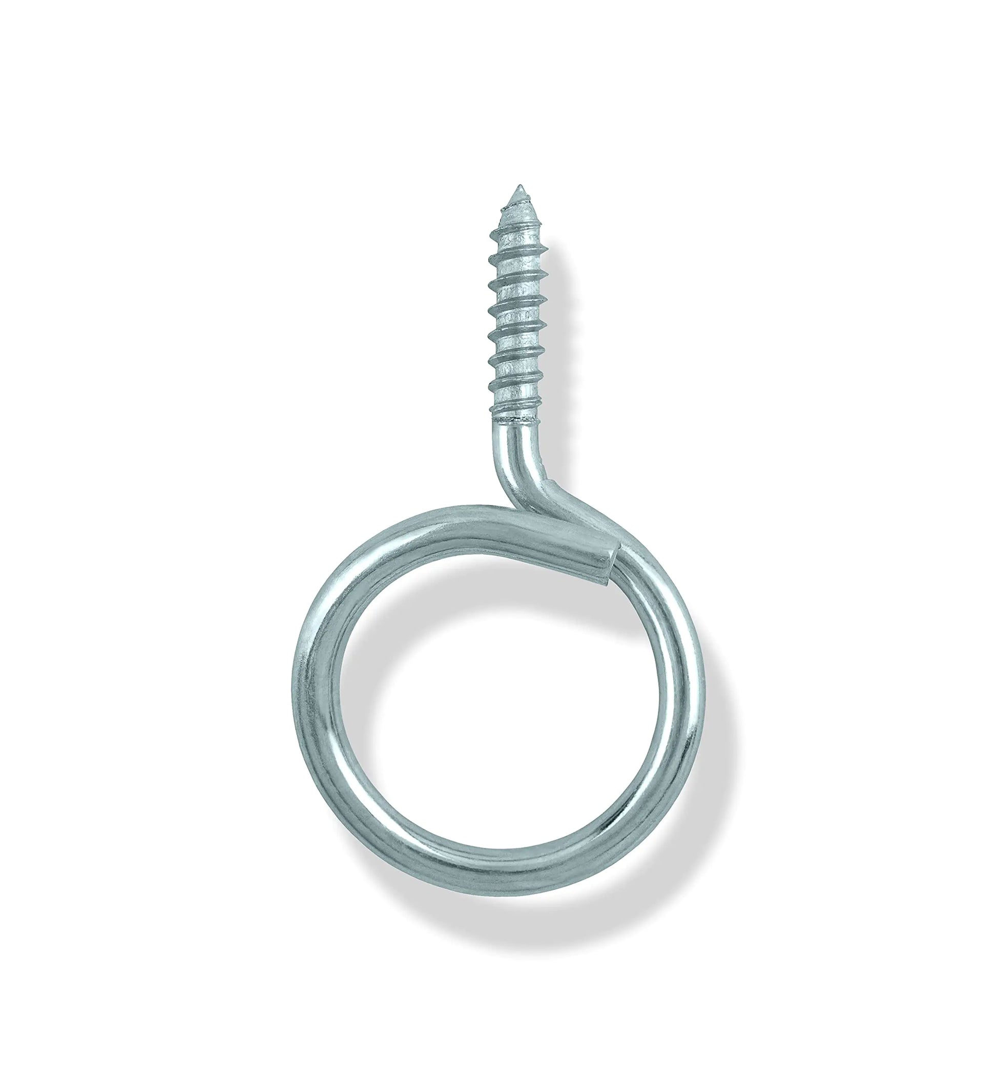 Prime Cable Management Cable & Wire Support Heavy Duty 1 1/4 Threaded Bridle Rings Wood Screw Cable Ring Hangers for Low Voltage Cable Management