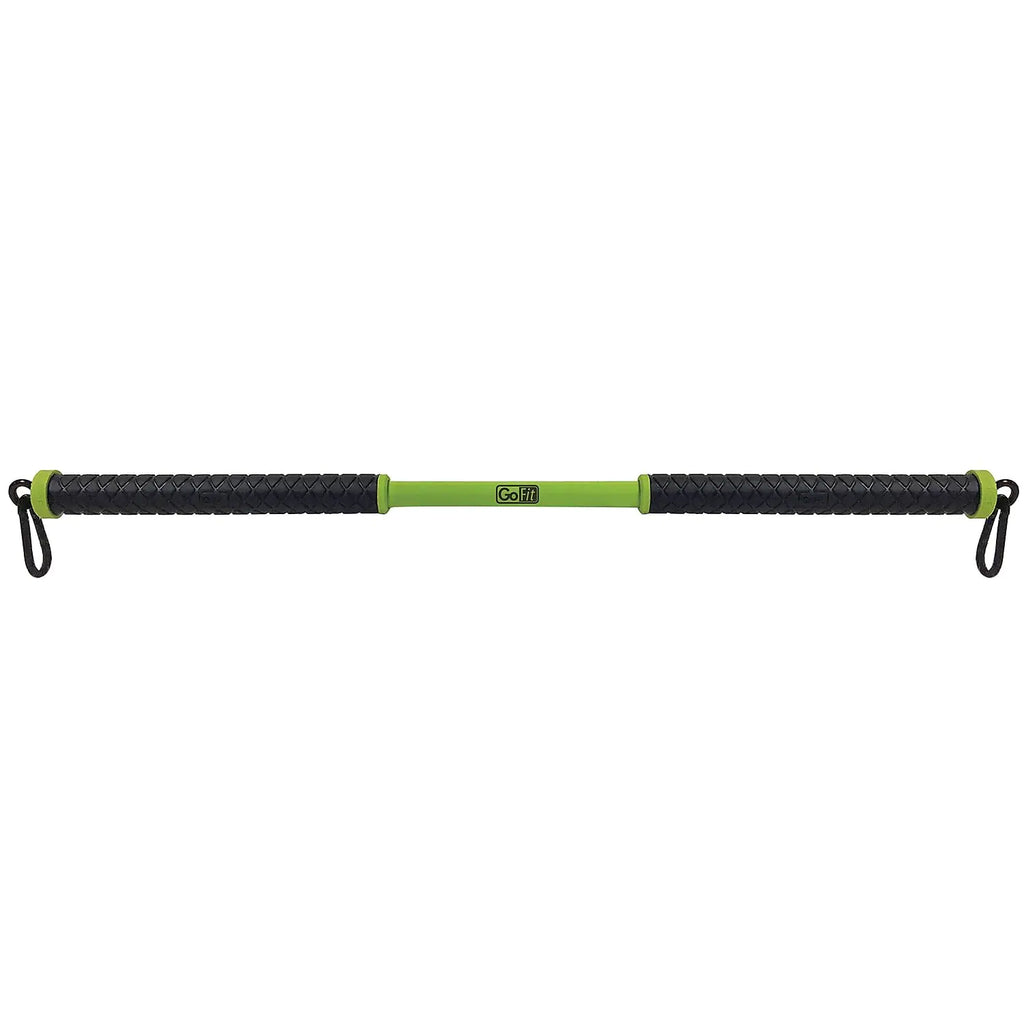 GoFit RAB Resistance Training Bar – Resist A Bar Portable Exercise Equipment Black/Green