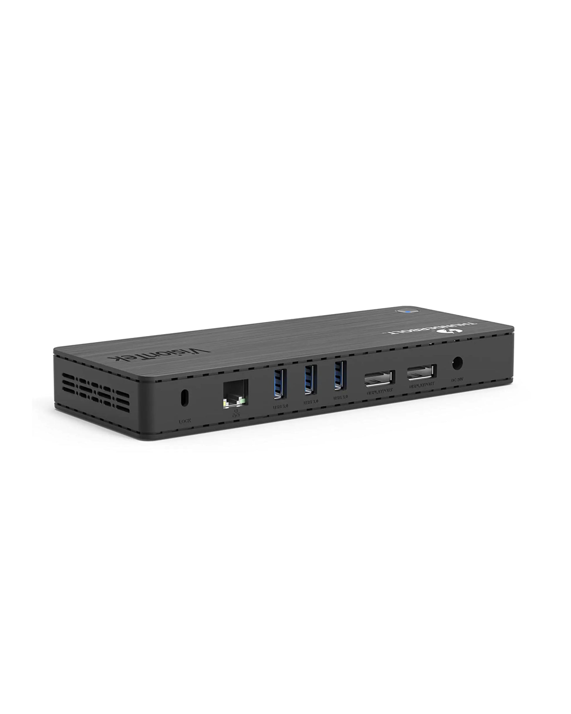 VisionTek VT4800 Thunderbolt 3/ USB-C Docking Station - 60W of Power 2X DisplayPort 4X USB-A 1x USB-C Audio Ethernet for Windows/MacOS
