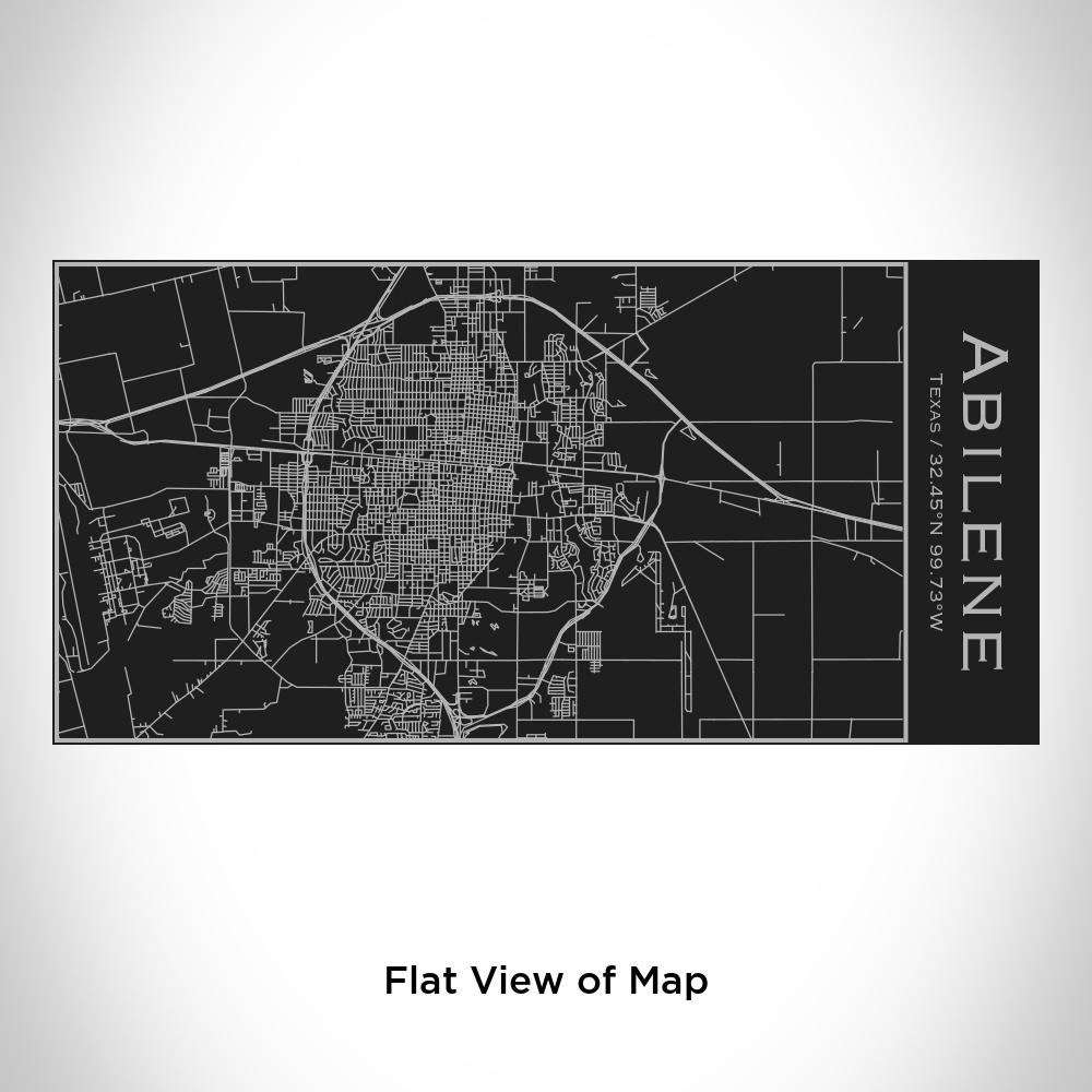 Abilene - Texas Map Insulated Bottle in Matte Black