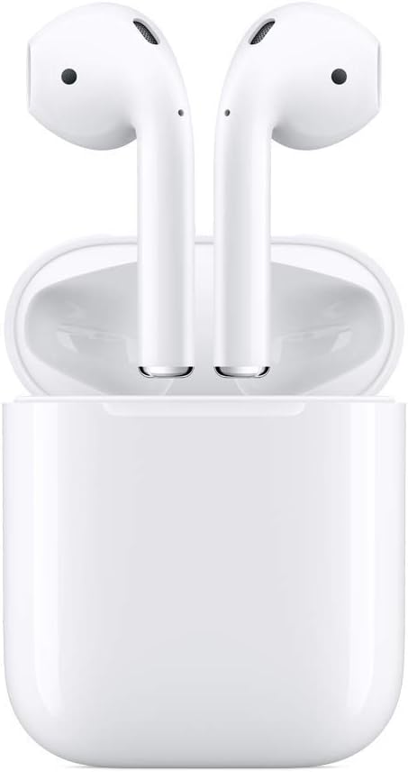 Apple AirPods (2nd Generation) Wireless Ear Buds, Bluetooth Headphones with Lightning Charging Case Included, (MV7N2HN/A)