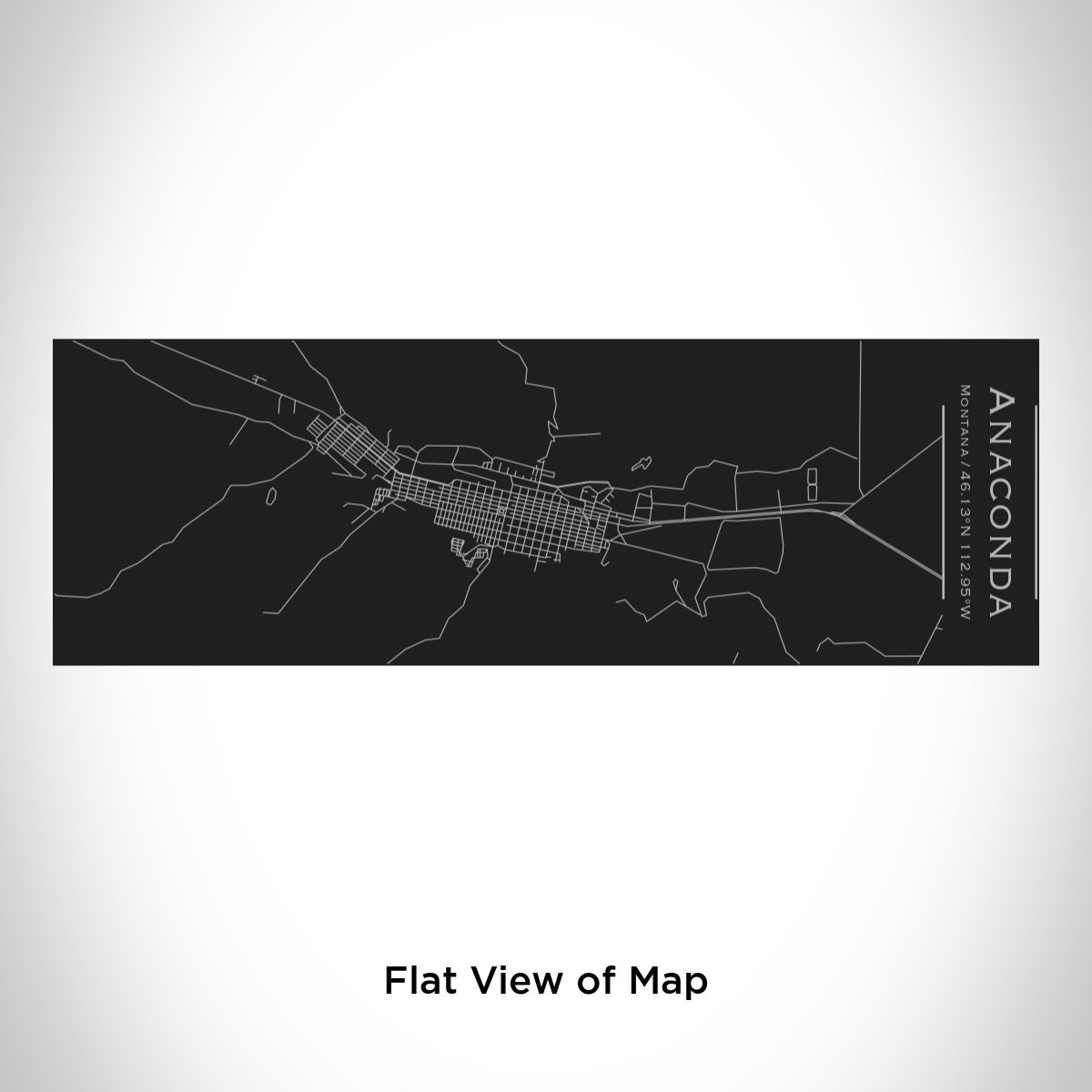 Anaconda - Montana Map Insulated Cup in Matte Black