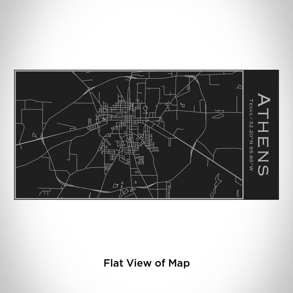 Athens - Texas Map Insulated Bottle in Matte Black