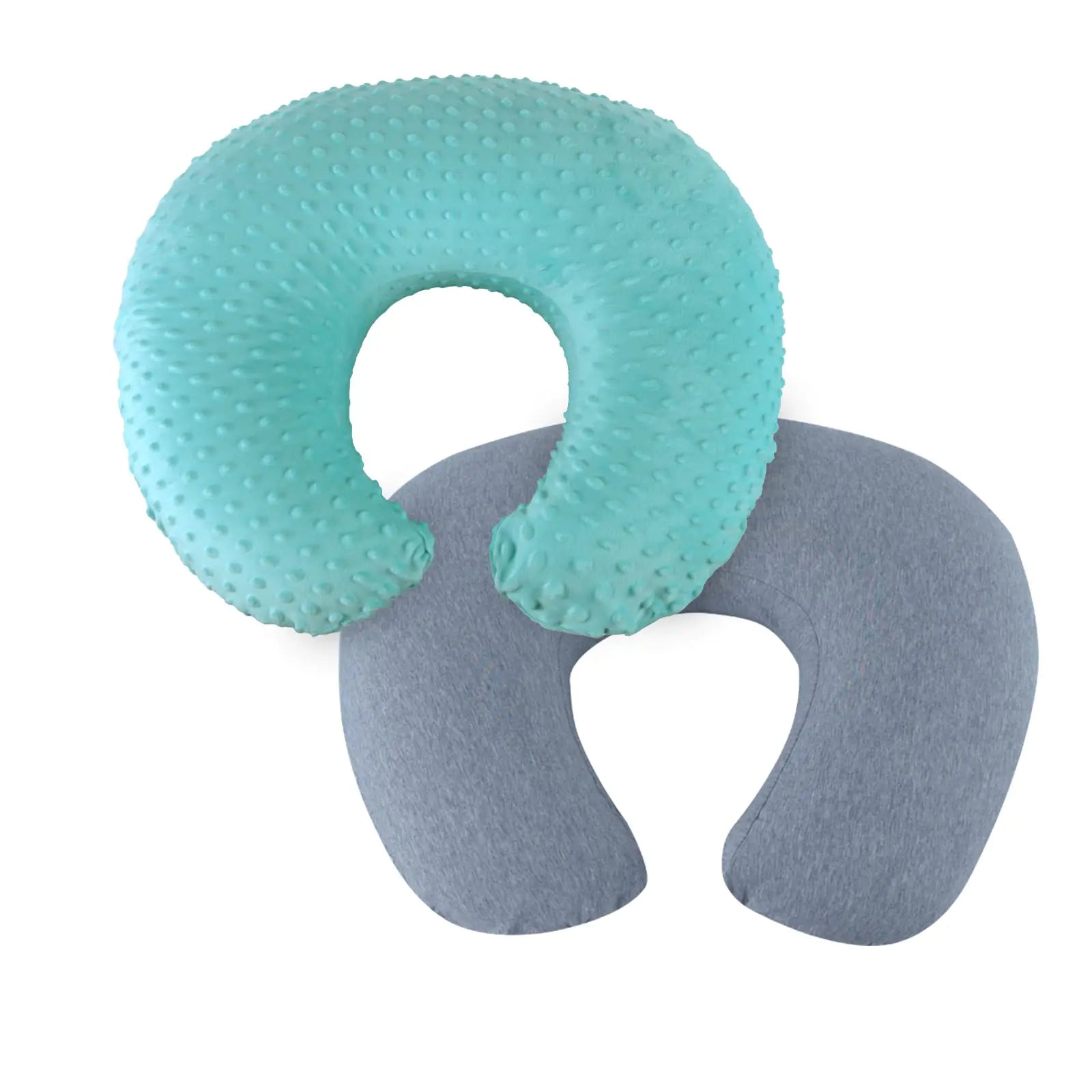 NiSleep Nursing Pillow for Breastfeeding and Bottle Feeding Pillow Support for Mom and Baby with 2 Removable Machine Washable Cover Ergonomic Breastfeeding Pillow(Light Green)